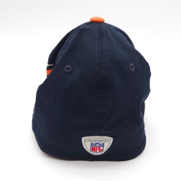 Vintage NFL Chicago Bears Reebok Tiger Stripe Hat Football Cap OSFA Fitted - Picture 5 of 7